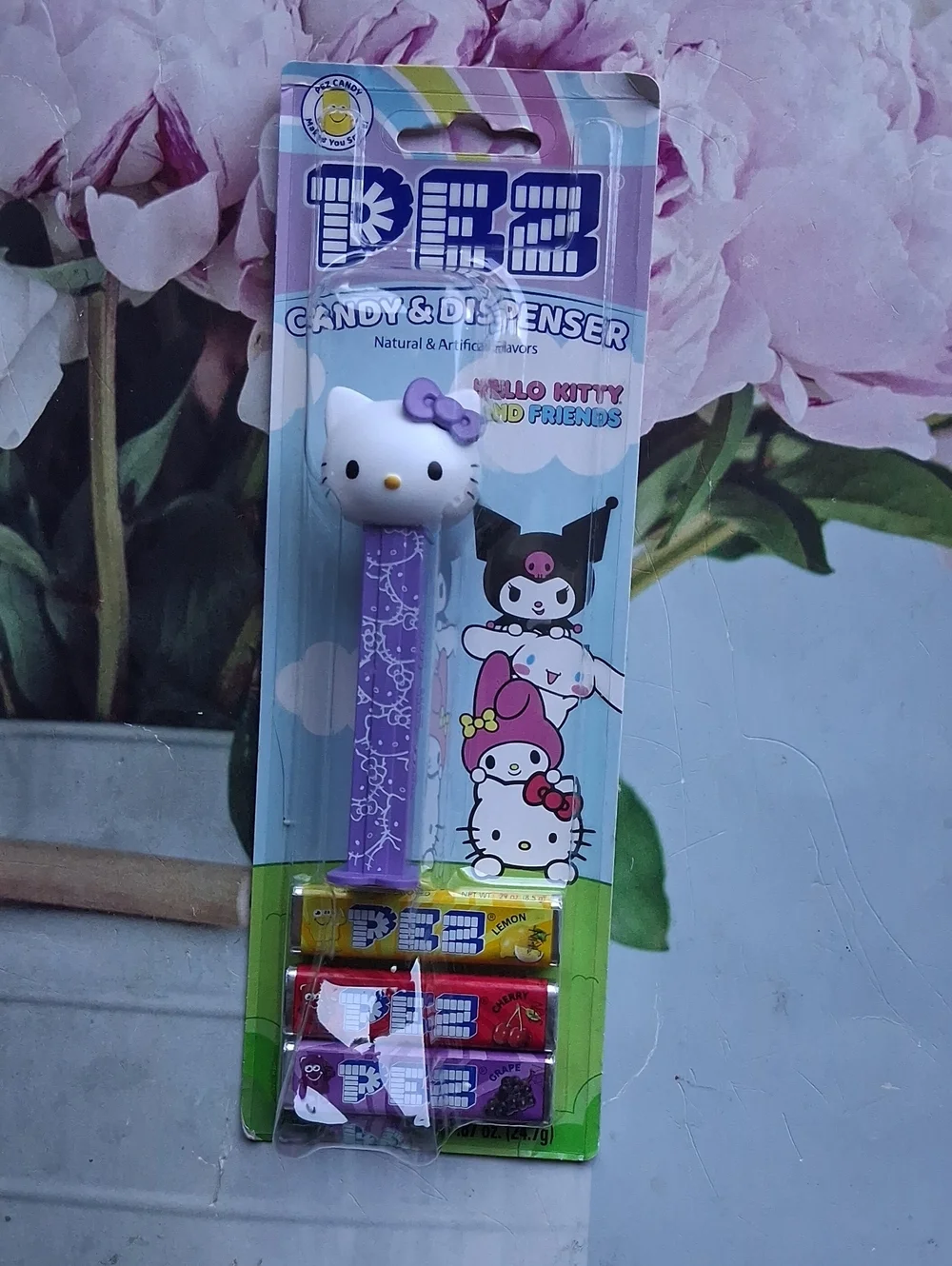 Hello Kitty Purple Kids PEZ Candy Dispenser Pack